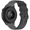 Miniatyrbillede 3 af 5: Silikonerem til ur 22 mm - Til Huawei Watch GT5, Keep Watch Pilot1 Sort+grå
