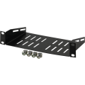 Miniatyrbild 3 av 3: 10 "fixed shelf, 1U, 136mm deep, black