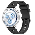 Miniatyrbillede 3 af 4: Silikone urrem til Huawei Watch GT5 46mm Sort