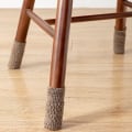 Pikkukuva 2 / 2: Neulotut tuolin sukat / huonekalujen jalat, 16 kpl Khaki