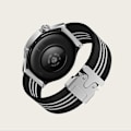 Miniatyrbild 3 av 3: 22mm Vävd Klockarmband i Nylon för Huawei GT5/Watch 3/4 Pro Svart