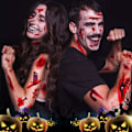 Pikkukuva 5 / 5: Väliaikaiset tatuoinnit Halloweeniin 10 arkkia Monivärinen