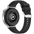 Miniatyrbillede 2 af 4: Stilfuldt silikone armbånd til Huawei GT5/GT5 Pro - 18mm Sort