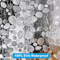 Miniatyrbild 3 av 4: PVC Duschdraperi med Prickig Design L
