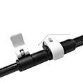 Miniatyrbillede 3 af 4: Sort kulfiber trekkingstang, foldbar, 5-sektion, 3K ekstern lås