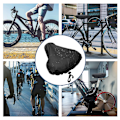 Miniatyrbild 4 av 6: 2-pack vattentätt sadelöverdrag med dragsko / Regnskydd för cykelsadel Blå