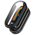 Miniatyrbild 1 av 7: Xiaomi Mi Band 9/9 NFC-fodral med skärmskydd i härdat glas Svart