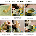 Miniatyrbillede 3 af 8: Matcha Whisk Sæt: Præget Matcha Farve 8-delt Rustfrit Stål