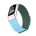 Miniatyrbillede 5 af 6: Stilfuldt magnetisk silikonearmbånd til Fitbit Charge 6 Blå