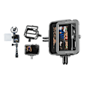 Miniatyrbillede 9 af 9: TELESIN aluminiumsbur til GoPro Hero 12/11/10/9 +vertikal adapter