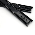 Miniatyrbillede 2 af 5: Sorte skuffeslider 10 tommer (250 mm) - 45 mm bred tredelt skinne