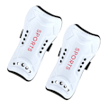 Miniatyrbillede 2 af 4: Youth Shin Guards Fodbold med rem Hvid