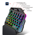 Miniatyrbillede 4 af 8: INF Enhånds gaming-tastatur, tastatur, mus, RGB-baggrundsbelyst håndledsstøtte