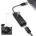 Miniatyrbild 3 av 5: Hub USB-A 2.0 Switch 4x Portar 480 Mbit/s Svart