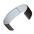 Miniatyrbillede 3 af 10: Garmin Fenix-rem, magnetisk silikone Garmin-urrem kompatibel med Fenix 8/7/6/5 Sort+grå 26 mm