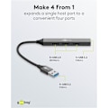 Miniatyrbild 4 av 9: Slim USB-hubb med 4 portar, USB-A till USB-A, 5 Gbit/s