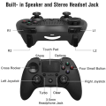 Miniatyrbillede 2 af 5: Trådløs 6-akset controller til PS4 Black