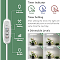 Miniatyrbillede 5 af 7: LED plantelys med 3 lystilstande og 4-trins lysdæmper
