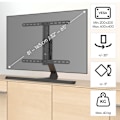 Miniatyrbild 8 av 9: TV-stativ upp till 65" Svart