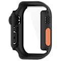 Miniatyrbillede 5 af 6: Beskyttende etui til Apple Watch - hård PC og hærdet glas Sort 40 mm
