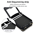 Miniatyrbillede 3 af 8: Sort kortholder foldbart telefoncover til Samsung Galaxy Z Flip 5