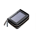 Miniatyrbillede 1 af 4: Pung/kortholder med RFID-beskyttelse Sort