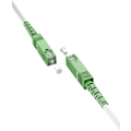 Miniatyrbild 4 av 5: Fiberoptisk kabel (FTTH), Singlemode (OS2) White, vit (Simplex), 2 m