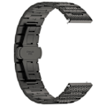 Miniatyrbillede 8 af 8: Tekstureret stålrem til Garmin Forerunner 165/165 Music/168/168 Music/D2 Air X10/Bounce/vivoactive 5/Active 5/VivoMove T Sort 22 mm