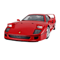 Pikkukuva 3 / 6: RASTAR R/C 1:14 Ferrari F40 kaukosäädinauto (punainen)