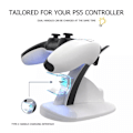 Miniatyrbillede 3 af 5: PS5 controller ladestation med to slots Hvid