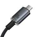 Miniatyrbillede 3 af 10: Hurtigopladningskabel Baseus Crystal Shine USB-C til USB-C 100W, 1,5m, 20Gb (sort)