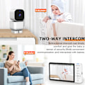 Miniatyrbillede 4 af 6: Smart videomonitor med 5'' LCD-skærm og 720P HD-kamera