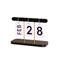 Miniatyrbillede 4 af 4: Moderne minimalistisk træornament - Evighedskalender Sort