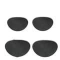 Självhäftande Reparationslappar för Skor, 8-pack Black Black