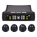 Miniatyrbild 2 av 3: Solcellsdriven TPMS med färgdisplay och engelska röstvarningar