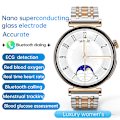 Miniatyrbillede 8 af 11: Smartwatch til kvinder med EKG og Bluetooth