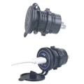 Miniatyrbillede 2 af 4: QC3.0 USB-bilopladeradapter med LED-lys