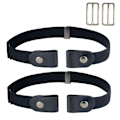 Miniatyrbild 2 av 5: INF Elastiskt skärp utan spänne (one size) Svart 2-pack Svart 2-pack