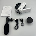 Miniatyrbillede 2 af 7: INF HD digitalkamera med vidvinkelobjektiv Hvid