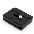 Stativhuvud i Aluminiumlegering PU-50 - Snabbkopplingsplatta Black Black