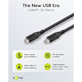 Miniatyrbild 3 av 11: USB-C™-kabel, USB4™, 100 W, 20 Gbit/s, Power Delivery, 1 m