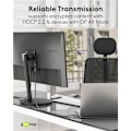 Miniatyrbillede 8 af 11: USB-C™-til-DisplayPort™-tekstilkabel 4K @ 60 Hz, 3 m, sort;sølv