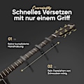 Miniatyrbild 3 av 5: Zink Alloy Gitarr Capo - Gun Black med Färgbox