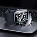 Miniatyrbillede 6 af 6: Sort komposit skærmbeskytter til 42 mm Apple Watch