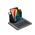 Miniatyrbild 1 av 3: Roterande Bluetooth-tangentbordfodral för Redmi Pad Modell 4