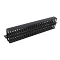 Miniatyrbild 2 av 2: 19" cable management, metal/plastic, double sided finger