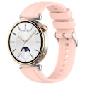Miniatyrbild 1 av 8: Silikonarmband för 18 mm Huawei GT4 46 mm/GT Runner/GT3 SE Rosa