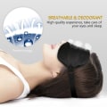 Miniatyrbillede 7 af 10: INF Sovemaske 100% silke Sort