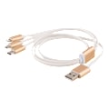 Miniatyrbild 4 av 4: Multi-Charger, USB-C, Lightning, Micro USB, USB-A, 1m, white