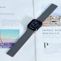 Miniatyrbillede 4 af 6: Magnetisk løkkerem til Apple Watch (42/44/45/49 mm) - EU-patent Grå Orange